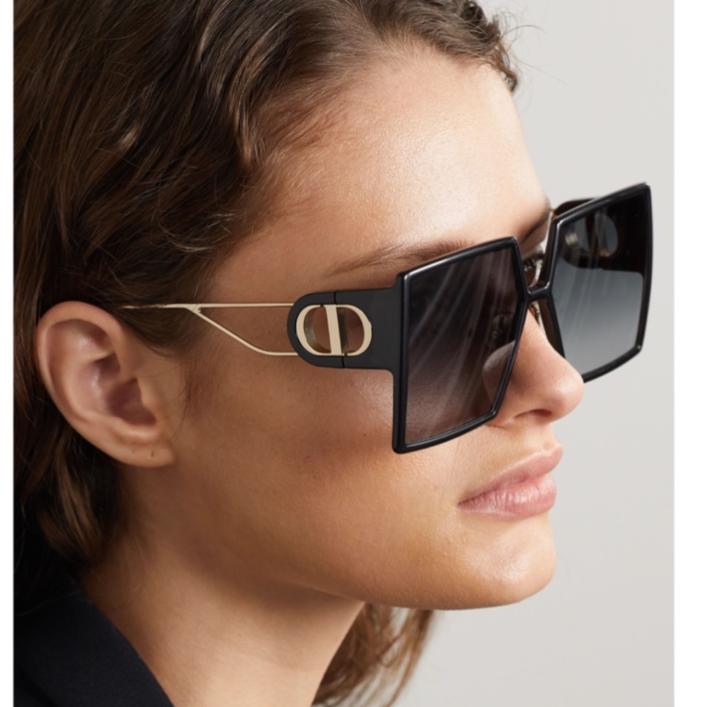 DIOR Unisex Injected Square Sunglasses, 58mm